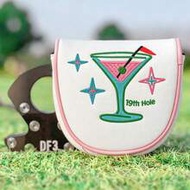 1pc DF3 Putter Head Cover With Juice Cup Pattern - Magnetic Closure PU Shell With Fluffy Lining And 