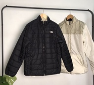 The North Face 北臉 大童 雙面穿 NUPTSE 輕羽絨 鋪棉外套 羽絨外套 黑色 TNF