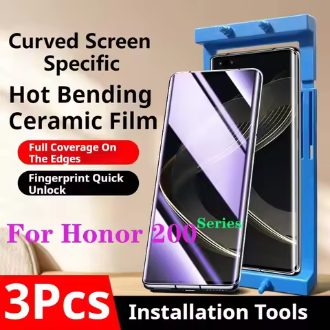 Honor200Pro Privacy Curved Screen Protector For Honor 200 Pro Ceramic Film Anti-Peeping Honor200 Pro