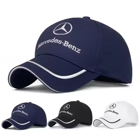 Car Stickers Baseball Cap Outdoor Summer Sports Hat Embroidered Men Women Baseball Cap For Mercedes 