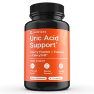 Advanced Uric Acid Control - 60 Veggie Capsules with 625mg Tart Cherry & 300mg Turmeric - Joint Comf