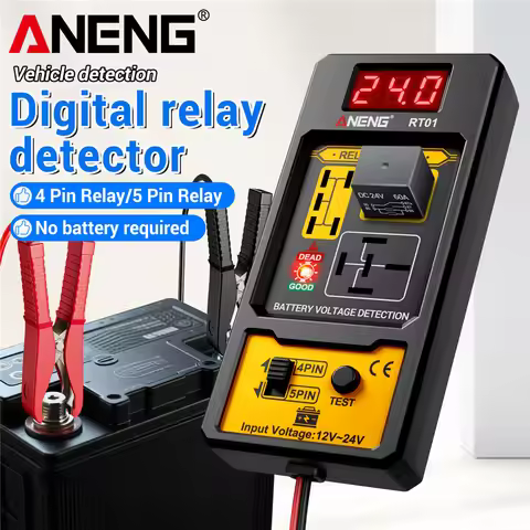 ANENG 11-25V Relay Detector RT01 Digital Universal 4/5 Pins Car Battery Vehicle Detection Digital Di