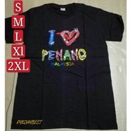 I Love Penang Malaysia Penang T-shirt / Baju I Love Penang Malaysia S~5XL