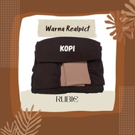 Mels Hijab - Rubie ( Jilbab Lengan Saku Jumbo Pad Anter Jersey Super) Kerudung Tangan Syari Simple K