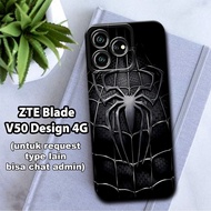 CC14/ Flexible rubber softcase for zte blade v50 design 4G/spiderman character Motif/zte blade v50 c