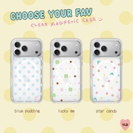 new daydream collection clear magnetic case i11-17pm/ s25ultra/ s26ultra