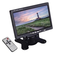 7 "Inch LCD HD Car Monitor With Rear View Camera Desktop Can Be Set Up Console Or Mirror.