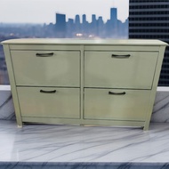 Tomato Home ชั้นวางรองเท้า Limestone 4dr shoe cabinet | เก็บได้ 24คู่ ตู้รองเท้าประหยัดพื้นที่