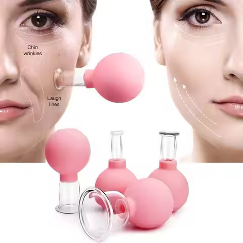 Vacuum Cupping Glass Jar Cellulite Massager for Face Acupuncture Hijama SuctionCup Slimming Fat Burn