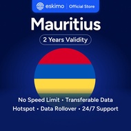 Eskimo Mauritius eSIM 1-3GB | 2 Years Validity | How to Redeem in Description