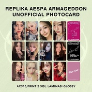 AESPA ‘ARMAGEDDON NGY Unofficial Photocard Karina Winter Giselle Ningning Superbeing Poster SMini MY