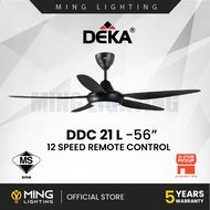 (Sirim) DEKA Fan DDC21L Ceiling Fans 56" 5 Blades DC Motor Remote Control Kipas Siling Syiling Cooling