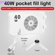 GOYAN Mini LED Video Lamp, 40W 2800-9000K RGB LED Camera Light, Lightweight 4400mAh Battery FX 8 Mod