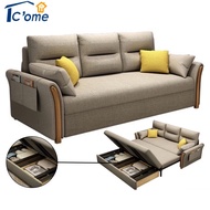 PINA Sofa Bed Foldable Multifunctional Fabric Sofa Bed Living Room Folding Lazy Sofa