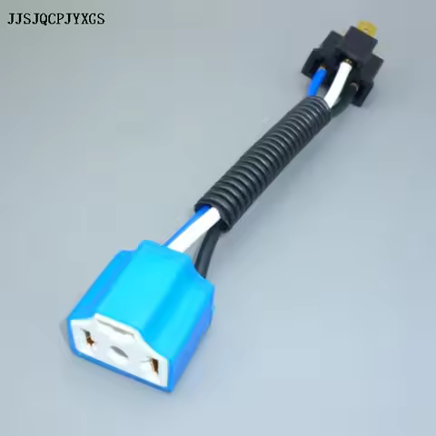 JJSJQCPJYXGS Car H4 Headlight Ceramic Bulb Holder Auto Halogen Bulb Socket Lamp Holders H4 Connector