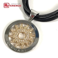 BVLGARI K18 Gold 18K Tondosan Diamond 5-Strand Choker Necklace