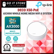 TP-Link Router Deco X50 POE AX3000 WiFi 6 Whole Home Wireless Mesh Router (Deco X50-POE)