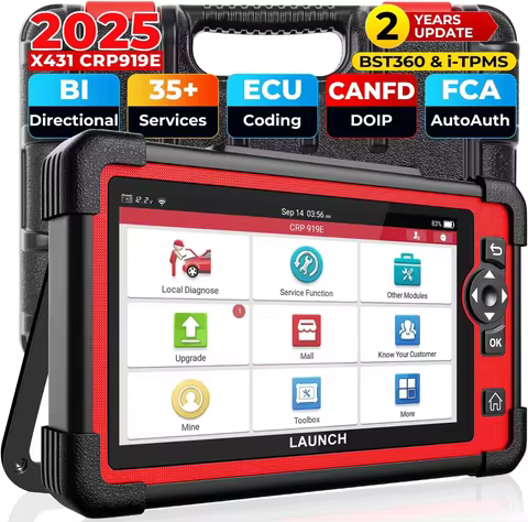 LAUNCH X431 CRP919E BT Car Diagnostic Tool OBD2 Scanner DBScar VII VCI Auto with Active Test ECU Cod