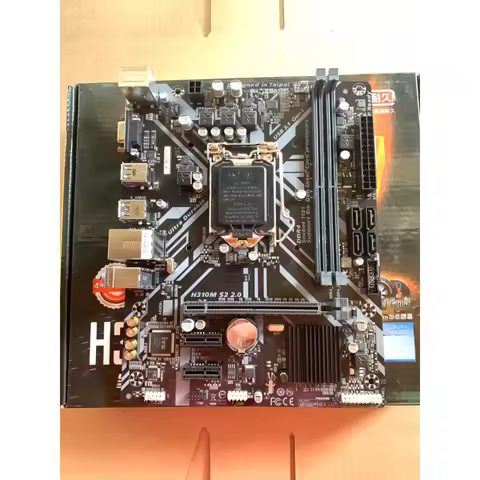 Used New Motherboard For Gigabyte H310M S2 2.0 LGA1151 DDR4 Full Color Box Mass In Stock