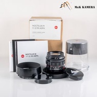 Leica Noctilux-M 50mm/F1.2 ASPH Glossy Black Paint Finish Lens Germany 11731 #23893