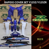 RAPIDO BODY COVER SET Y125Z/125Z LE (8) BLUE (STICKER TANAM/AIRBRUSH) Y125Z/125Z COVER SET