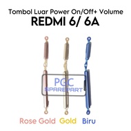 TOMBOL 1 Set External On Off Button + Vol Xiaomi redmi 6 / 6A / M1804C3CG / M1804C3CH / M1804C3CI / 