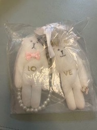 （全新未開封）Craftholic 奸夫兔 熊 宇宙人 結婚公仔 吊飾 掛件 一對