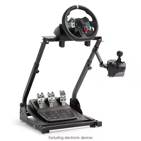 Racing Wheel Stand - Height Adjustable & Foldable, Compatible with Logitech G25/G27/G29/G920