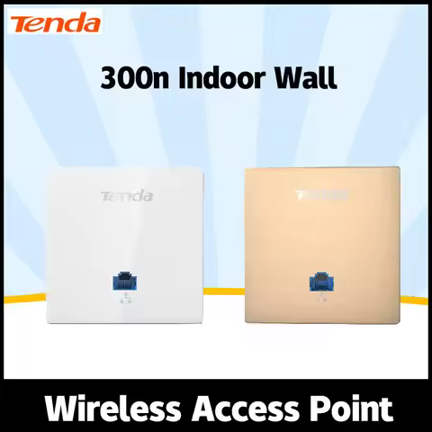 Tenda W6-S N300 in-wall Wireless Access Point,300Mbps Indoor Wall WiFi AP, Client+AP, IEEE 802.11n/g