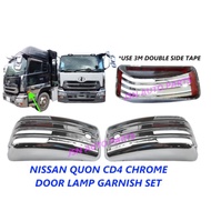 J107S01 NISSAN UD TRUCK QUON CD4 CHROME DOOR LAMP GARNISH DOOR SIGNAL GARNISH SET PRICE FOR 1 SET