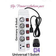 APC IEC C14 UPS Power Converter Cable to 2-pin 3-pin socket