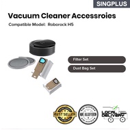 Roborock H5 Vacuum Accessories | Reusable Dust Bag + HEPA Filter | High-Efficiency Replacement Parts