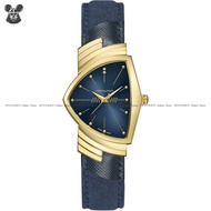 HAMILTON H24301941 Unisex Analog Watch VENTURA QUARTZ 32,3mm x 50,3mm Alcantara Textile Strap Blue *