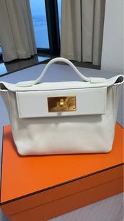 Hermes mini 2424 奶昔白