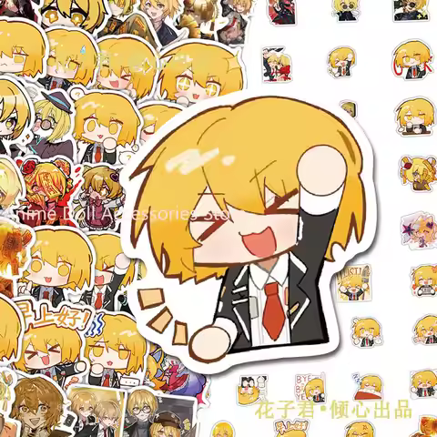 65PCS Limbus Company Don Quixote Anime Stickers Cartoon Graffiti Decals Helmet Skateboard Laptop Mot