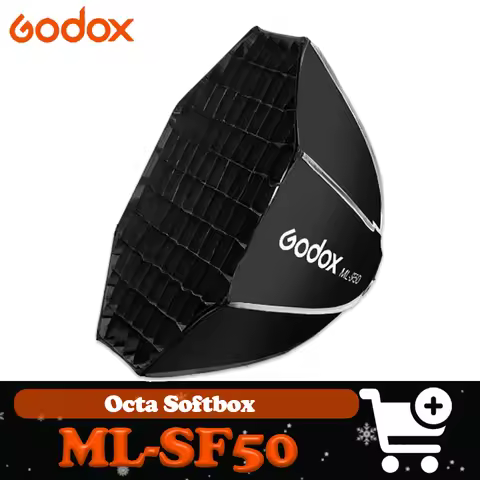 Godox ML-SF50 Octagonal Softlight Box For ML100Bi/R Dual Color Temperature Octagonal Softlight Box