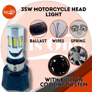 TDD 35W 6-LED Headlight White Beam – Universal Motorcycle Auxiliary Light High/Low White | 12V