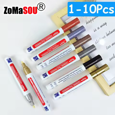 10 Colors 1/2/4/10Pcs Floor Tile Marker Pen Wall Grout Pen Waterproof for Ceramic Kitchen Bathroom S