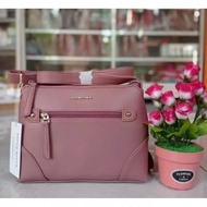 Tas Selempang Wanita Sophie Martin Paris Candelaria Dusty Pink Black Hitam Beige ivory Kecil I Promo
