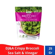 DJ&a Crispy Broccoli Sea Salt Vinegar/ Broccoli Chips 25 gr Snacks Healthy