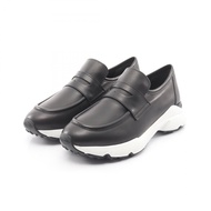 【二手，A級】Tod's TOD'S黑色真皮運動鞋 女款 A級