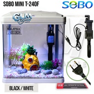 SOBO T-240F Mini Aquarium Fish Tank Set Lengkap (Pump, Filter, Led Light)L, J