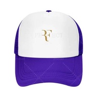baseball cap RF Roger Federer Trucker Hat Baseball Cap Men Women Sun Hat Adjustable Breathable Mesh 