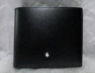 萬寶龍 MontBlanc 7162 經典皮件系列 11卡 短皮夾 黑 約11.3* 9.5cm 單款