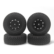 4PCS 73mm Crawler Off Road Rubber Tires Metal Wheel Hub 5mm Hex for RC Car MN98 MN82 WPL C24-1 B36 D