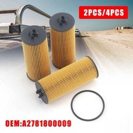 2Pcs/4Pcs 1C A2781800009 Automobile Oil Filter For W176 A45 C117 C218 X218 W212 S212 E63 G500 G63