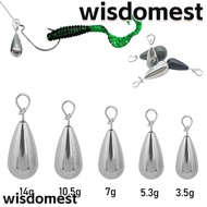 WISDOMEST Fishing Sinkers 3.5/5.3/7/10.5/14g Entertainment Tungsten Additional Weight Outdoors Sport