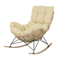 [ จัดส่งพร้อมประกอบ ] HomePro เก้าอี้พักผ่อน  ROCKING SERENE สีครีม แบรนด์ SPRING