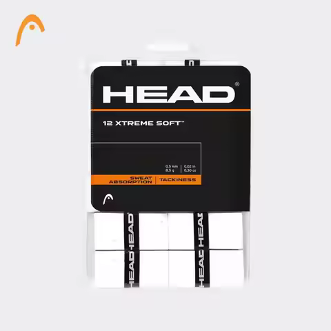 HEAD 12Pcs Racket Grip Tape For Badminton/Sweat-Absorbent Tennis Badminton Racket Grip Tape Overgrip