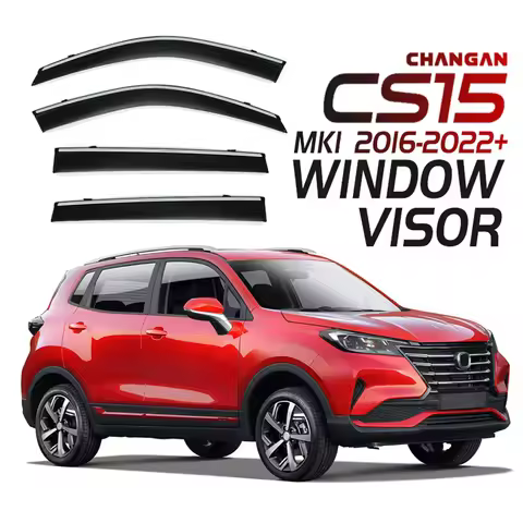 Chrome Strips Rain Guards for Changan CS15 2016-2018 Window Visor Wind Deflectors Door Visor Vent Sh